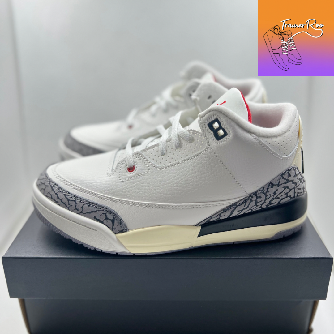 White best sale jordan 3's